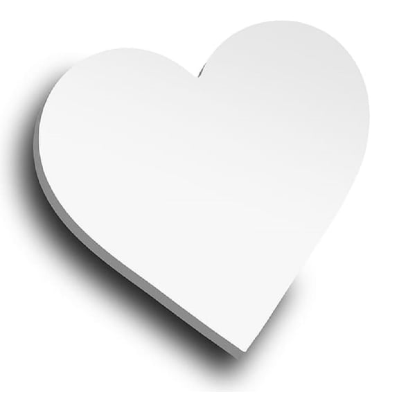 Heart Shape Transparent Sticky Notes Pad, Waterproof Sticky Notes, 3 X 3 Inch - Pack Of 500