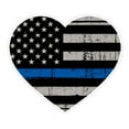 thumbnail image 1 of Heart Shape (V53) Thin Blue Line Vinyl Decal Sticker Love Car Laptop/Netbook Window, 1 of 1