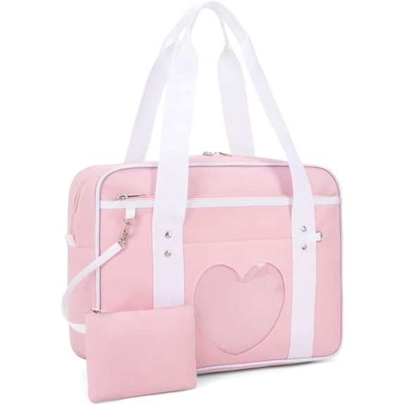 Heart Shape Window  Handbag Versatile as a Laptop Bag  Bag