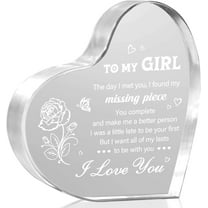 Exquisite Heart - Shaped Acrylic Block Perfect Gift Ideas for Girlfriend's Birthday, Anniversary, and as a Valentine's Day Surprise