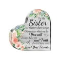 Heart Shaped Acrylic Gift Ornaments For Sisters Sisters Acrylic Ornaments For Loved Ones Friends ...