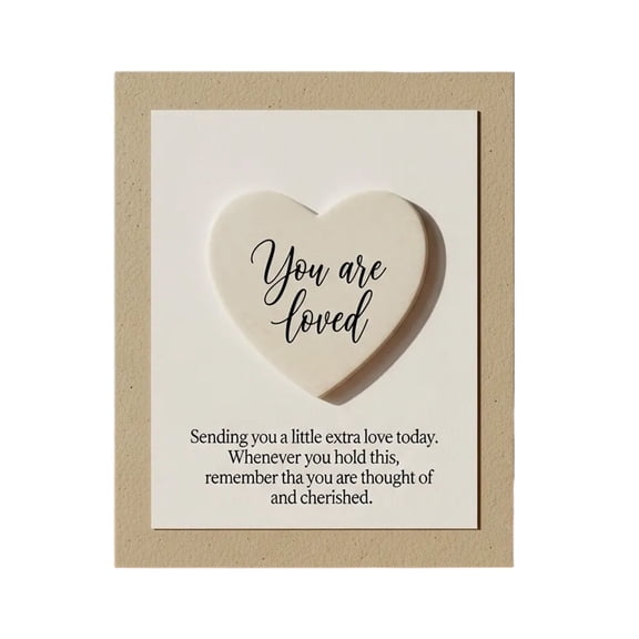 Heart Shaped Acrylic Scripture Keepsake, Inspirational Friend Gift with Loving Message, Desk Decor and Shelf Ornament, Thoughtful Present for Birthday and Friendship Day, Encouraging Home Decor