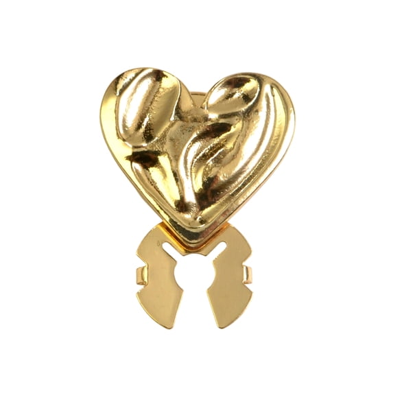 Heart Shaped Alloy Cufflinks Clip Decorative Button Clip for Dress Uniform Shirt
