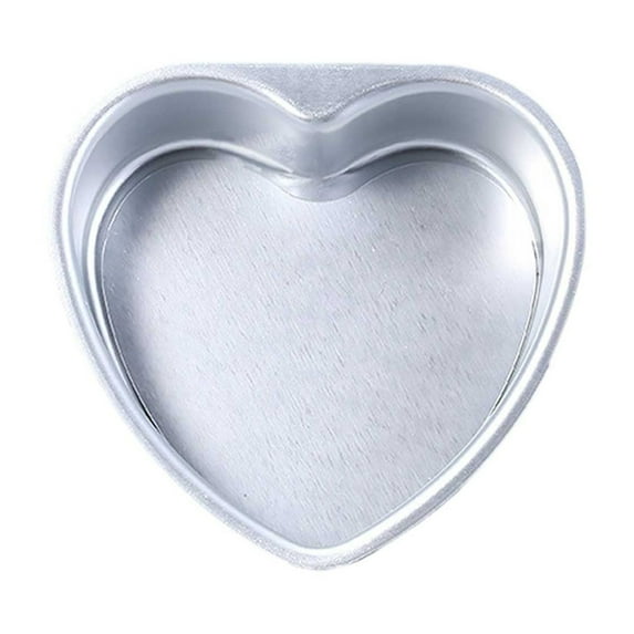 Heart-Shaped Aluminum Cake Pan - Non-Stick, Living Bottom & High Heat Transfer - Baking Tool for Chiffon/Cakes