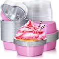 thumbnail image 1 of Heart Shaped Aluminum Foil Cake Pan with Lids for Baking, 1 of 7