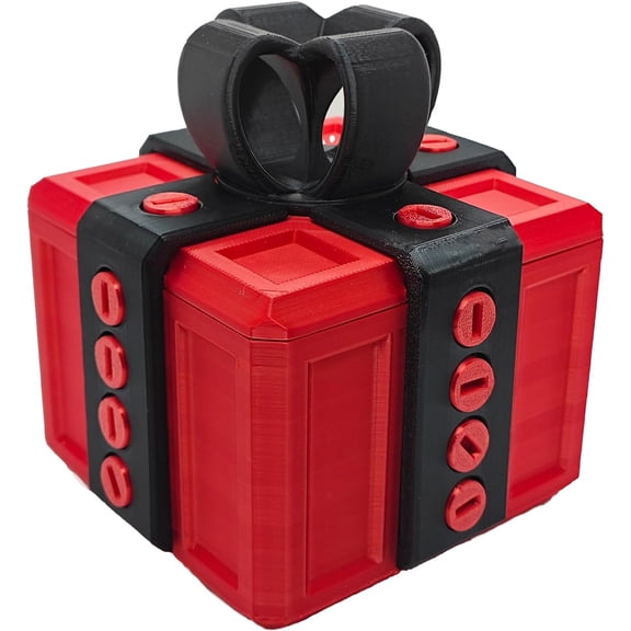 Heart-Shaped Annoying Gift Box, The Annoying Present with 3D Printed Screws, Romantic Prank Box for Ring Cash, Funny Valentines Day, Birthday, Anniversary(3D Heart)
