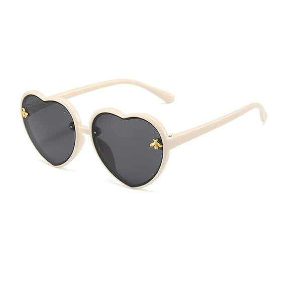 Heart Shaped Bee Cute Fashion Sunglasses UV 400 Protection Outdoor Beach Holiday