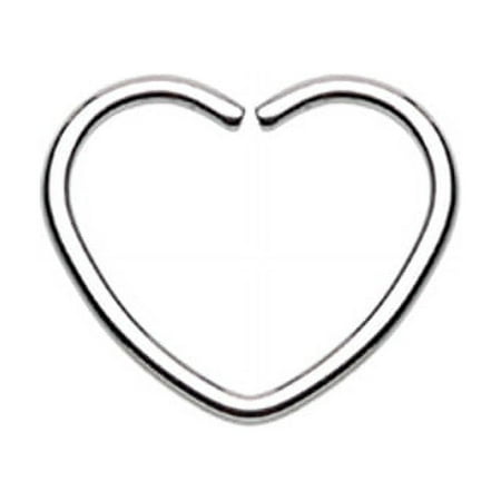 Heart Shaped Bendable Twist Hoop Ring