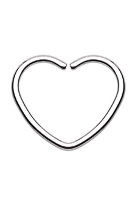 Heart Shaped Bendable Twist Hoop Ring