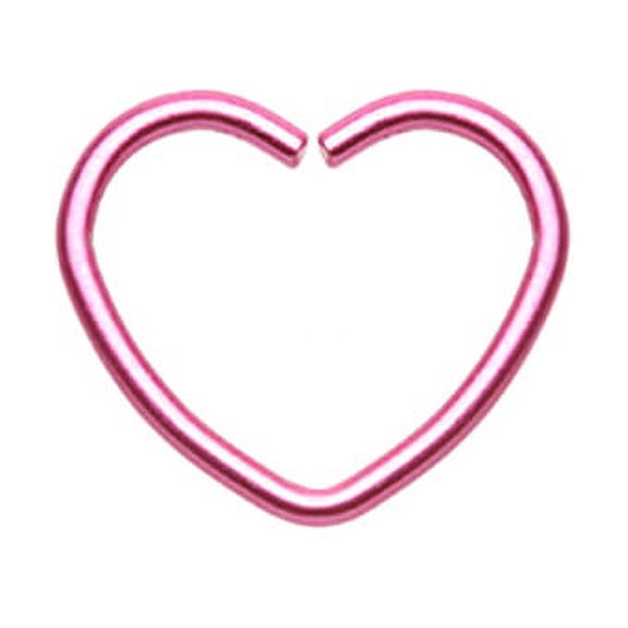 Heart Shaped Bendable Twist Hoop Ring