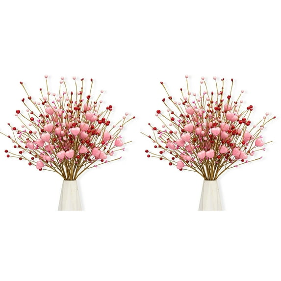 Heart Shaped Berry Spray Decorations For Valentine’s Day