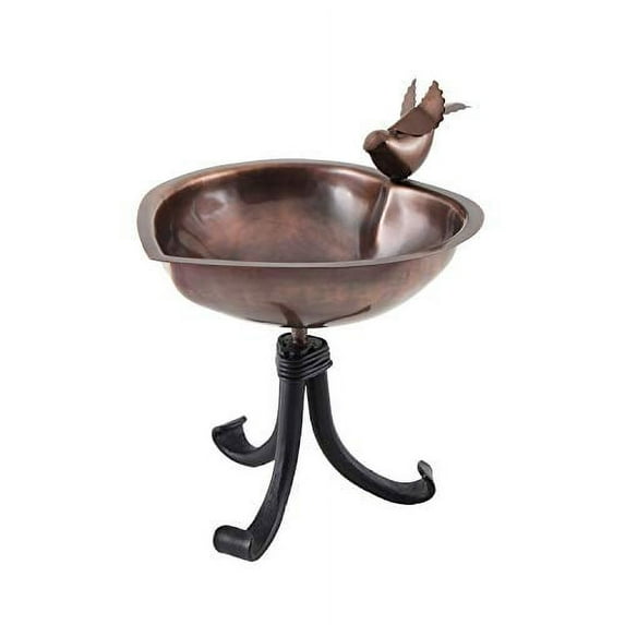Heart Shaped Birdbath with Tripod Stand