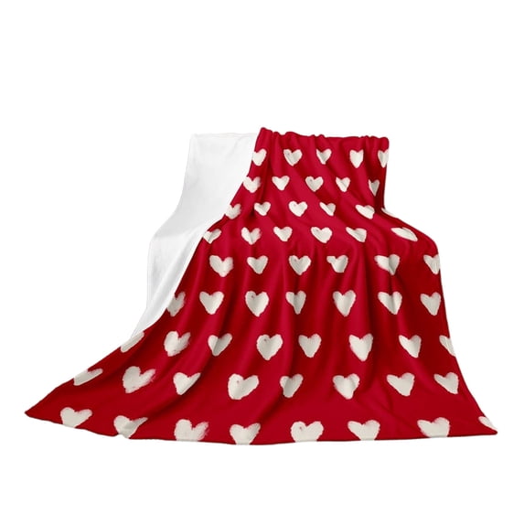 Heart Shaped Blanket Romantic Soft Throw for Sofa – Gift for Girlfriend, Wife, Anniversary, Birthday, or Valentine’s Day
