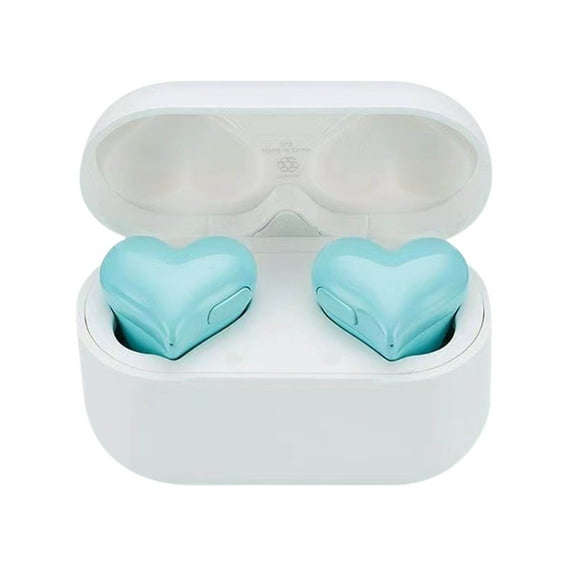 Heart Shaped Bluetooth Earbuds - Wireless 5.3 Sports Earphones with Mic, 8H Playtime & IPX5 Sweatproof for Running/Jogging/Gym - Noise Cancelling