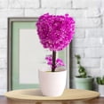 thumbnail image 1 of Heart Shaped Bonsai Potted Home Desk for Indoor Spaces Elegant White Small Tabletop Ornament,26 cm,Pink, 1 of 8