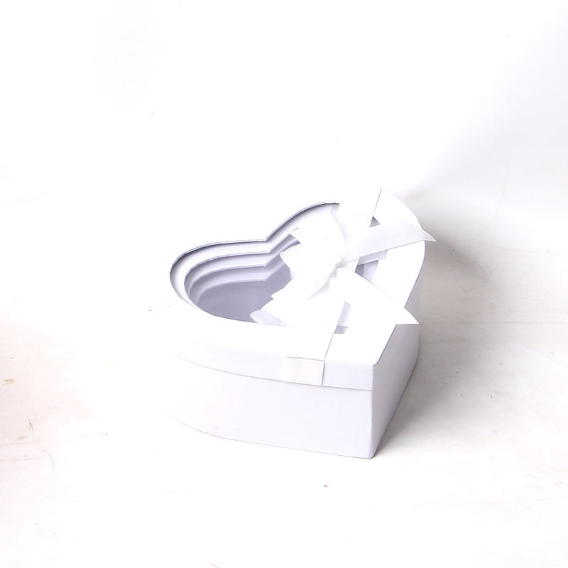 Heart Shaped Boxes for Flowers Packaging with Transparent Window Lids Luxury Gift Box for Floral Arrangement, Set of 3(S/M/L)