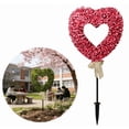 thumbnail image 1 of Heart-Shaped Boxwood Topiary Tree, Valentine's Day Heart-Shaped Topiary Tree for Valentine's Day Holiday Garden Porch Indoor Outdoor Decors - (Pink,30"), 1 of 9