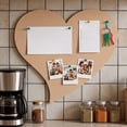 thumbnail image 1 of Heart Shaped Bulletin Board with Backing, Pin Board Tile for Wall Decor and Photo Display Board, 1 of 6