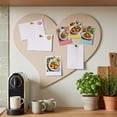 thumbnail image 1 of Heart Shaped Bulletin Board with Backing, Pin Board Tile for Wall Decor and Photo Display Board, 1 of 6