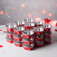 thumbnail image 1 of Heart Shaped Cake Pan 50 Pcs Disposable Baking Cups with Lids Mini Ramekins for Party Catering Wedding Valentine's Day Anniversary Red, 1 of 3