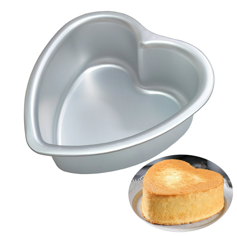 Heart Shaped Cake Pan, 6 Inch Heart Shaped Cake Tin 3 inch deep, Heart Cake  Pan, Aluminum Cake Mold, Cake Tin For Baking, Valentines Day, Wedding 