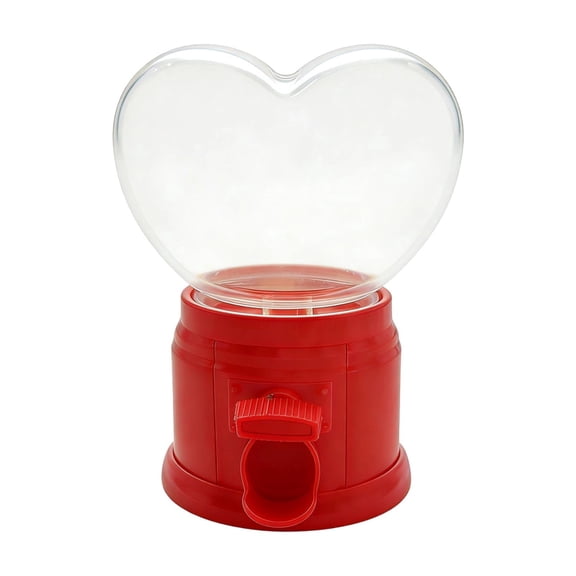 Heart Shaped Candy Dispenser Small Bubble Gum Machine for Party Favors Teacher Gifts and Candy Exchange Events Suitable for Various Occasions