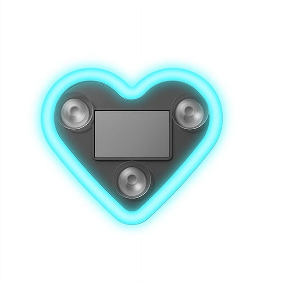Heart Shaped Car LED Ambient Light, Solar & USB-C Powered, 5 Light Modes, Wireless Dashboard Decor for Valentine's Day 2026 Gift for Her, Women