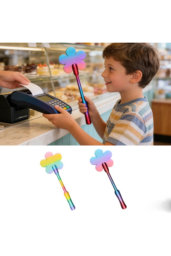 Heart-Shaped Card Payment Wand Tap-to-Pay Stick • Contactless Credit & Debit Card Holder • Portable Flower• Secure Wallet-Free Checkout Magic Gift Tool