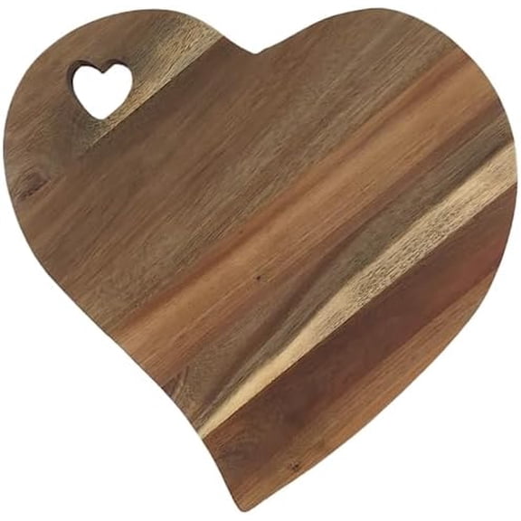 Heart Shaped Charcuterie Board, Acacia Wood, Cheese/Meat Platter, Unique Cutting Board | Kitchen