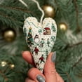 thumbnail image 1 of Heart Shaped Christmas Embroidery Kit for Beginners, Hand Embroidery Christ Ornament with Hoop, Thread, Needle & Instructions, 1 of 9