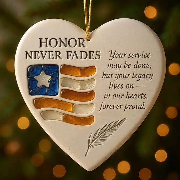 Heart Shaped Christmas Pendant Ornament, Vintage Glass Christmas Tree Ornament for Christmas Decor, Family Heirloom Keepsake Gift, Handmade Glass Ornament for Mantel Display and Holiday Sopatenor