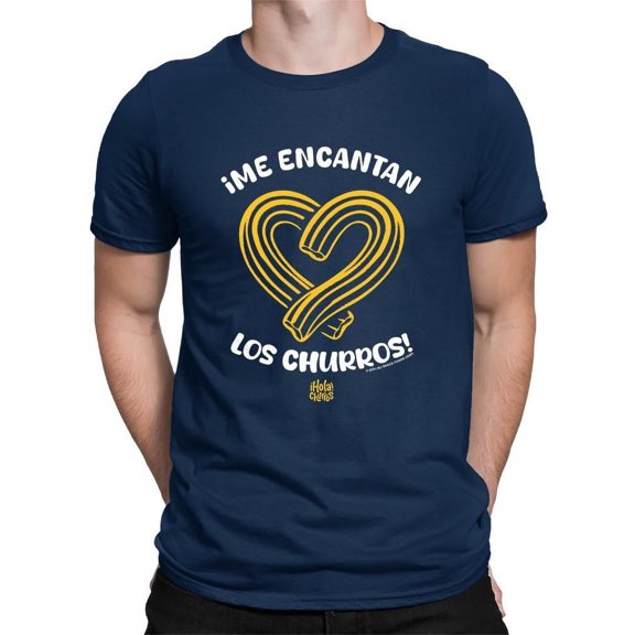 Heart-Shaped Churros - Bold Spanish Dessert Artwork Men's T-shirt