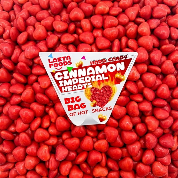 Cinnamon Hearts Hard Candy (2.2 Pound Bag)