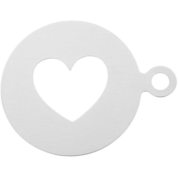 Heart Shaped Coffee Stencils for Latte Art and Template