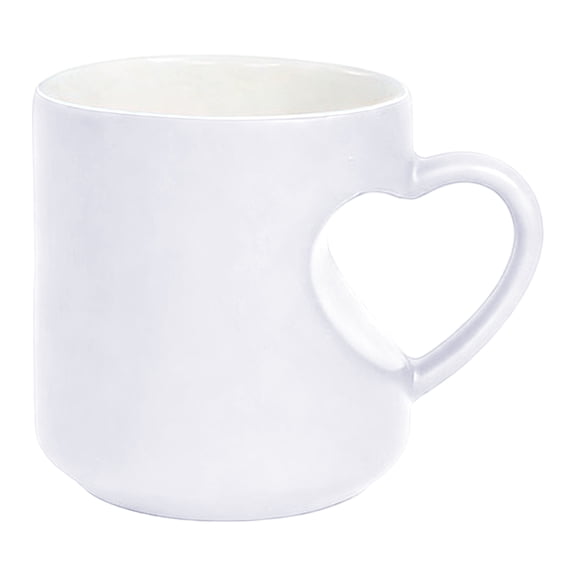 Heart-Shaped Color Changing Magic Ceramic Mug Funny Color Changing Coffee Cup with Handle That Reveals Surprise Design When Filled with Hot Beverage Romantic Gift for Couples