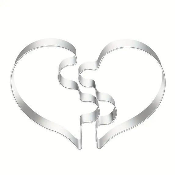 Heart-Shaped Cookie Cutter - 304 Stainless Steel Diy Baking Mold for Cookies, Cake Decor, Veggie Cutting, And Craft Projects, Dishwasher Safe And Non-Stick Harlik