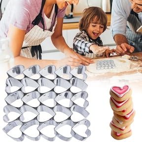 Heart Shaped Cookie Cutting Machine 25 Grid Cookie Cutting Machine Heart Shaped Cookie Small Cutting Machine Valentine's Day Baking Cookie Cutting Machine,Biscuit Cutter