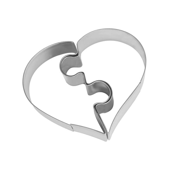 Heart Shaped Cookie Molds Cake Decorating Tool Stainless Steel Baking Supplies