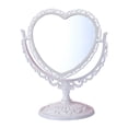 thumbnail image 1 of Heart Shaped Cosmetic with Double Rotation Tabletop Stand Detachable Base for Vanity and Bathroom Use, 1 of 6