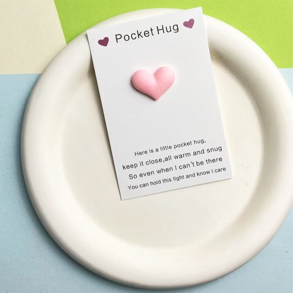 Heart Shaped Crystal Gift with Card Elegant Design for Birthday Holiday Appreciation Moment Care Gift Portable Accessory Size 3.54x2.36in