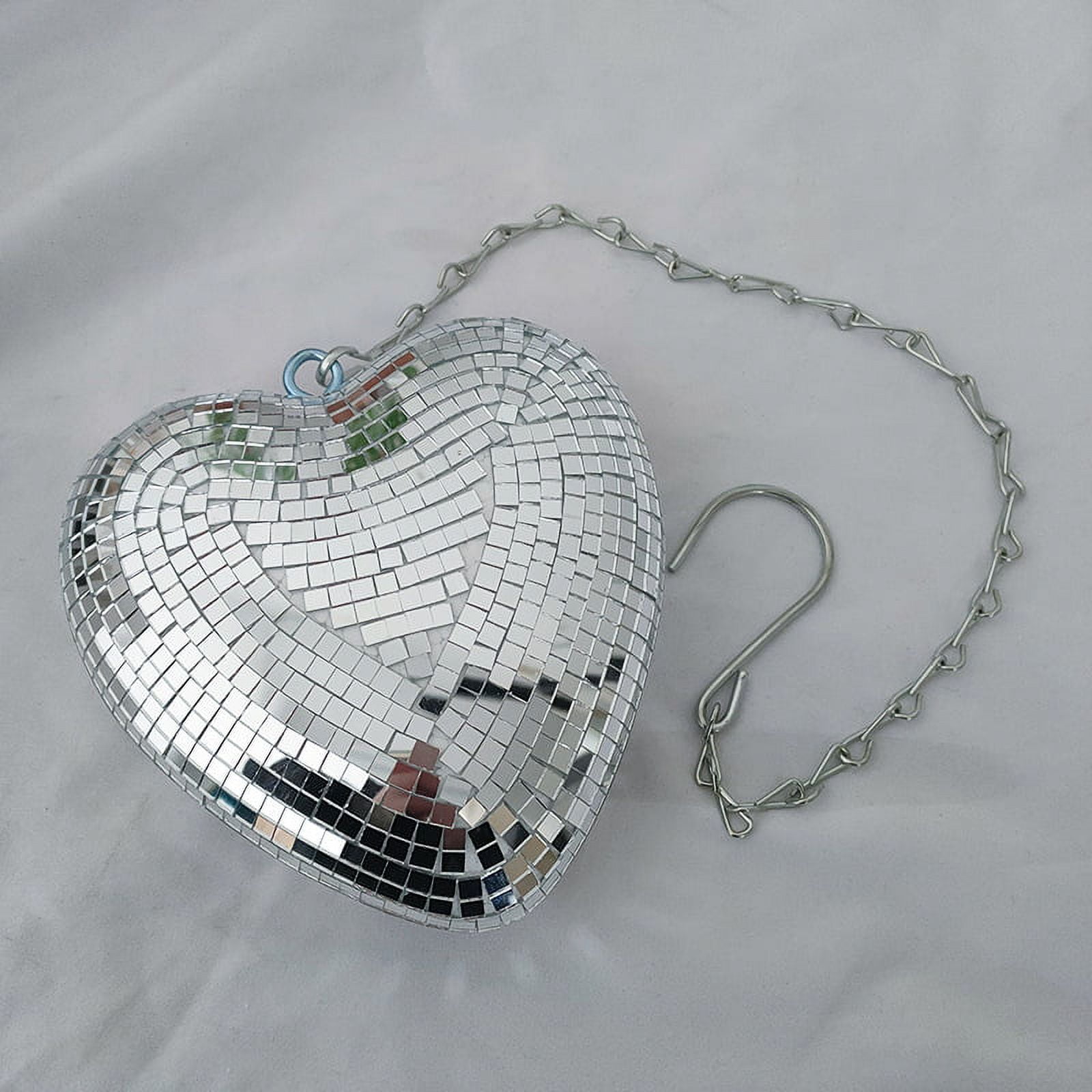 Heart Shaped Disco Ball Party Mirror Disco Ball Decoration for Home Bar
