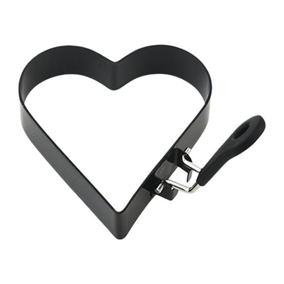 Heart-Shaped Egg Rings Stainless Steel with Non-Stick, Dishwasher Safe Easy to Clean Multi Shape Egg Shaper Set for Pancakes and Mini Pancakes, Potato Cakes,Creative Cooking