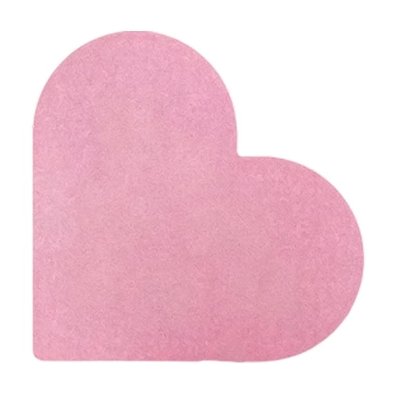 Heart Shaped Felt Bulletin Board, 15.74 In Fabric Photo Display Memo Pin Board for Photos Notes Bedroom Office Wall Decor, Pink