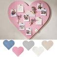 thumbnail image 1 of Heart Shaped Felt Bulletin Board (16 Inch), Decorative Photo Display Pin Board, Cute Wall Memo Board for Hanging Pictures in Girls Room, Dorm & Office, 1 of 6
