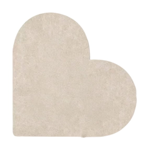 Heart-Shaped Felt Bulletin Board Decorative Pin Board Wall Organizer for Photos, in Khaki, 15.75 x 15.75 inch
