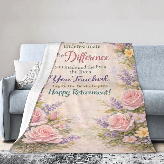 Heart-Shaped Floral Blanket Gift Cozy Soft Home Decor Perfect for Valentine’s Day and Romantic Gifts 50x40