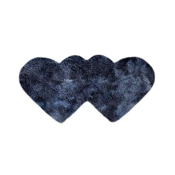 Heart-Shaped Fluffy Rug Washable Non-Slip Carpet for Bedroom Living Room Home Decor Valentine Themed Floor Mat Decorative Soft Area Rug