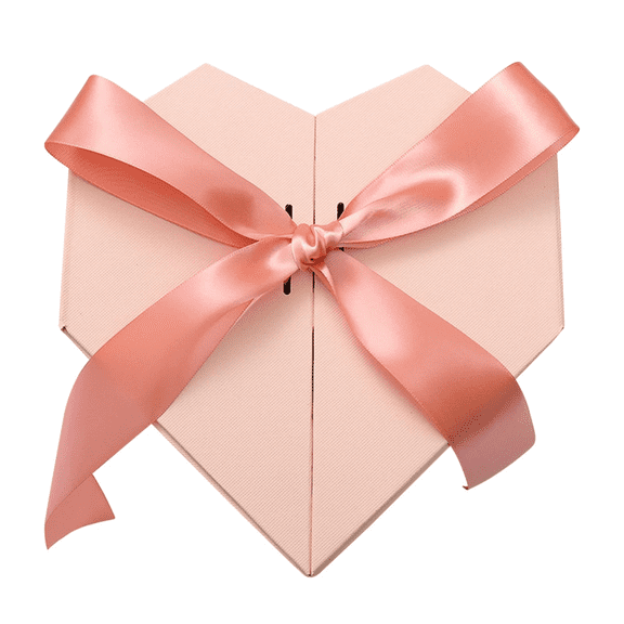 Heart-Shaped Gift Boxes with Lids & Hidden Magnetic Buckle Double Door, Decorative Nested Boxes for Presents Cardboard, Gift Boxes for Birthday Wedding Valentine's Day Anniversary(Pink,9x8.2")