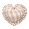 thumbnail image 1 of Heart-Shaped Gingham Throw Pillow, for Bed, Sofa, Office and Trips, 1 of 9