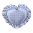 thumbnail image 1 of Heart-Shaped Gingham Throw Pillow, for Bed, Sofa, Office and Trips, 1 of 9